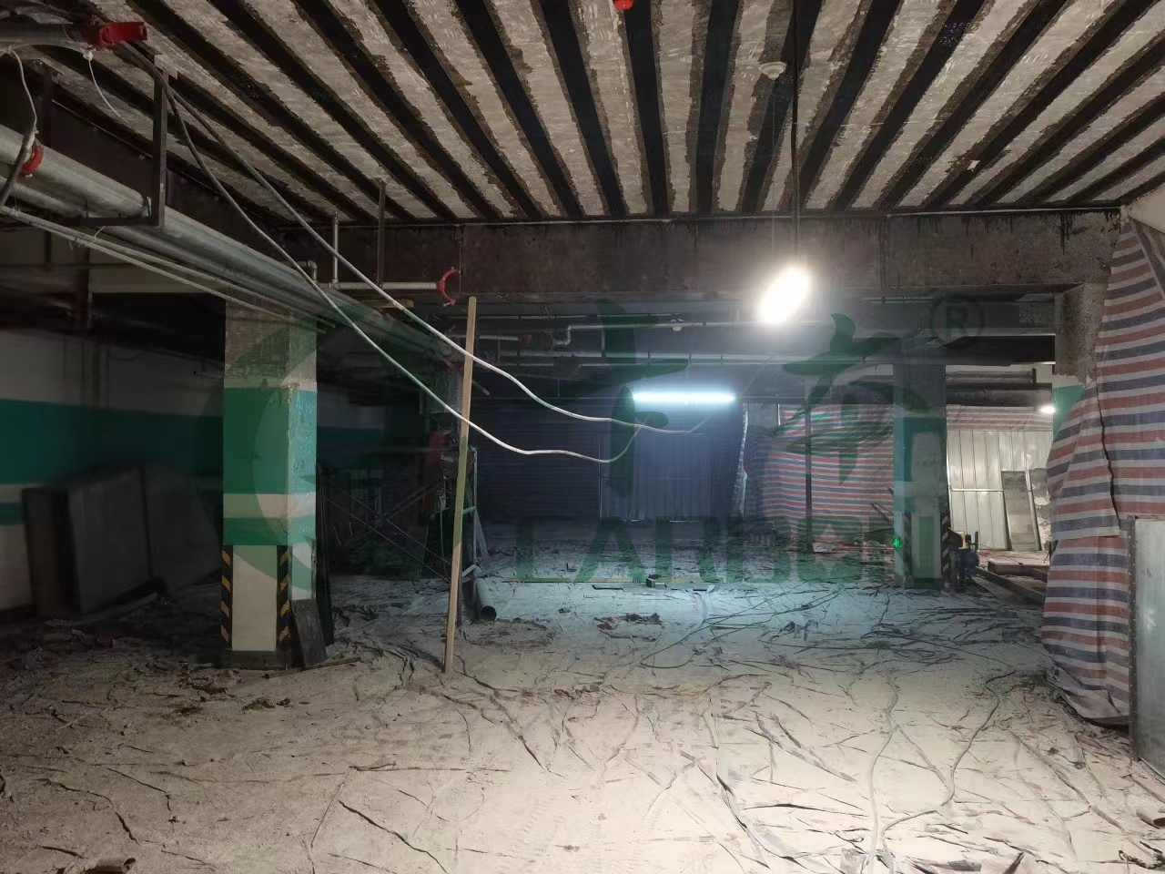 加固效果展示：驻马店碧桂园清月湾地库加固